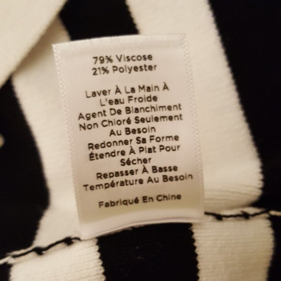 Talbots Petites Black/White Sweater Size Med P - Picture 8 of 9